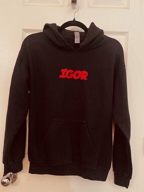 Tyler the Creator IGOR Album Merch Black Pullover Hoodie Size Small EUC